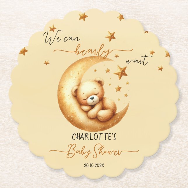 Wir können frühzeitig eine Niedliche Baby Bear Bab Untersetzer (Vorderseite)