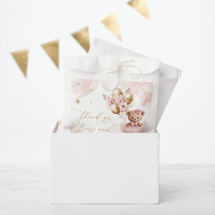 Wir können frühzeitig eine pinkfarbene Babydusche  Geschenktütchen