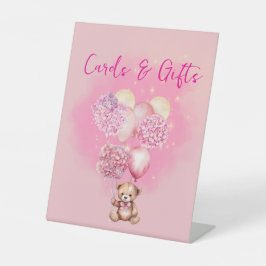 Wir können frühzeitig Karten und Geschenke abwarte Sockelschild