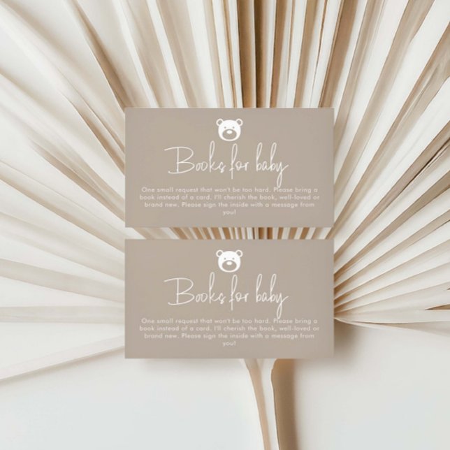 Wir können frühzeitig Minimalistische Bücher für d Begleitkarte (Von Creator hochgeladen)