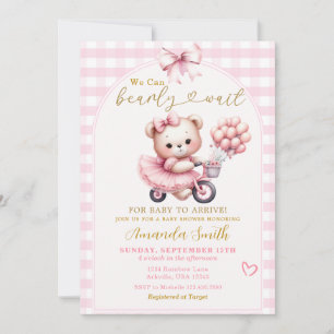 Wir können frühzeitig mit Balloons Babydusche wart Einladung