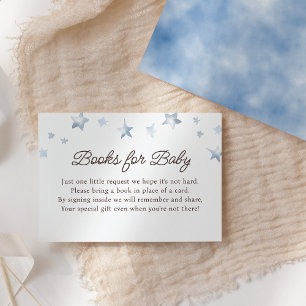 Wir können frühzeitig pastellblaue Bücher für Baby Begleitkarte