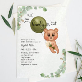 Wir können frühzeitig (selten) eine Teddy Bear Bab Einladung