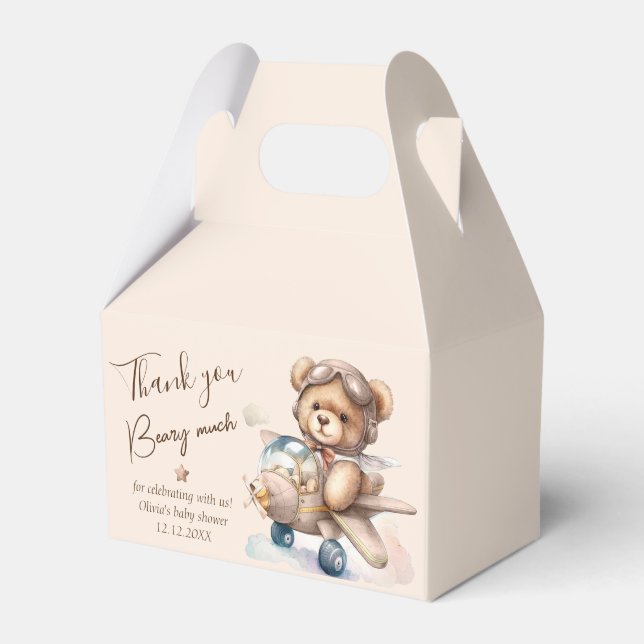 Wir können frühzeitig Teddy Bären danken Ihnen Geschenkschachtel (Vorderseite)