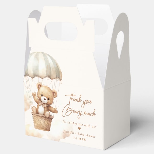 Wir können frühzeitig Teddy Bären danken Ihnen Geschenkschachtel (Geöffnet)