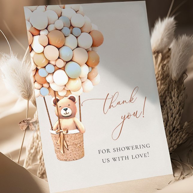 Wir können frühzeitig warten! Babydusche Danke Pos Postkarte (Von Creator hochgeladen)