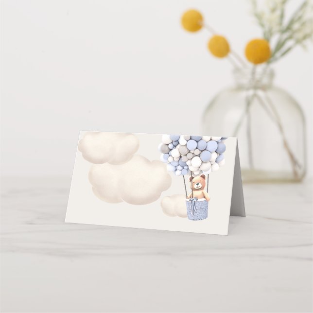 Wir können frühzeitig warten! Babydusche Platzkart Platzkarte (Vorderseite)