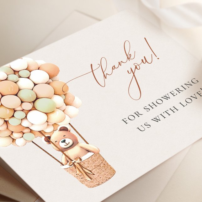 Wir können frühzeitig warten! Babydusche Vielen Da Dankeskarte (Von Creator hochgeladen)