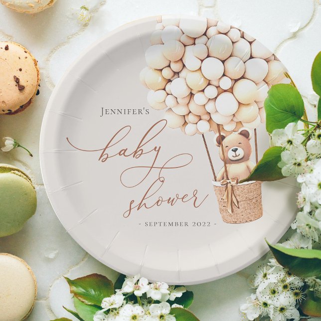 Wir können frühzeitig warten! Babyparty Pappteller (Von Creator hochgeladen)