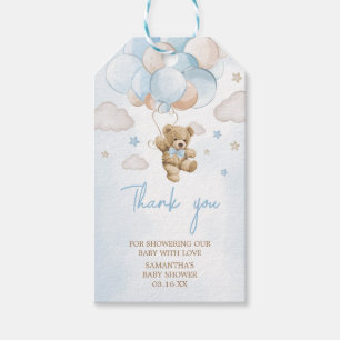Wir können frühzeitig warten Bären Balloon Gefälli Geschenkanhänger