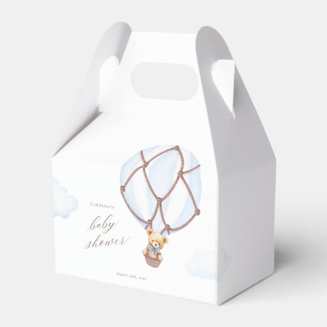 Wir können frühzeitig warten! Hot Air Baloon Babyd Geschenkschachtel (Vorderseite)