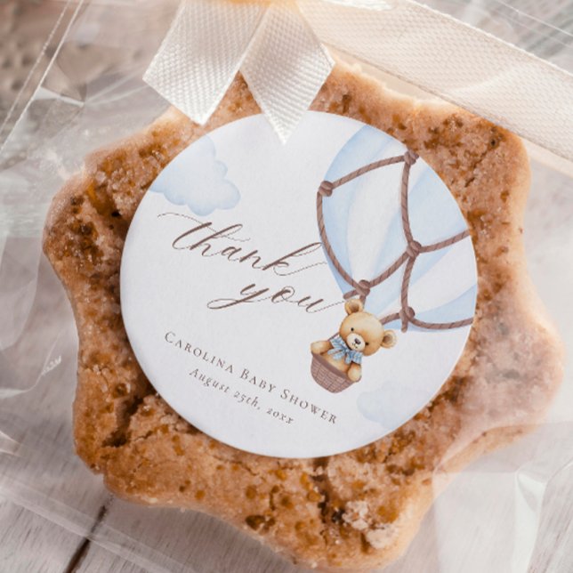 Wir können frühzeitig warten! Hot Air Baloon Viele Runder Aufkleber (Von Creator hochgeladen)