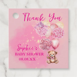 Wir können frühzeitig warten, pink Hydrangeas und Geschenkanhänger