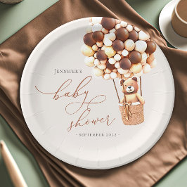 Wir können frühzeitig warten! Teller für Babydusch