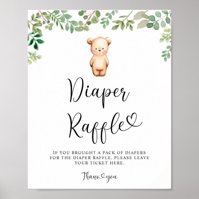 Wir können frühzeitig Windeln verlosen Poster (Vorne)