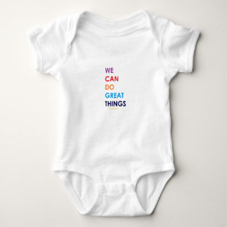 Wir können große Sachen tun Baby Strampler
