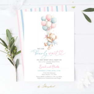 Wir können kaum warten, Baby Shower zur Geschlecht Einladung