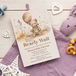 Wir können kaum warten Dreamy Baby Dusche Einladun Einladung