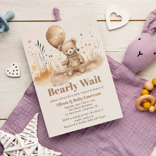 Wir können kaum warten Dreamy Baby Dusche Einladun Einladung