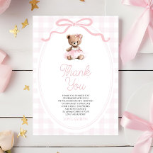 Wir können kaum warten Rosa Teddybär Baby Shower
