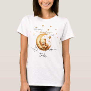 Wir können kaum warten Süßer Babybär werdende Oma T-Shirt