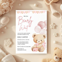 Wir können kaum warten Teddy Bär Baby Shower