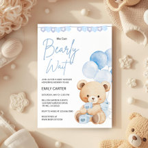 Wir können kaum warten Teddy Bär Baby Shower