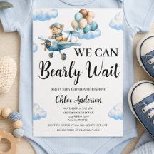 Wir können kaum warten Teddybär-Flugzeug-Baby-Part