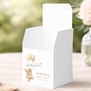 Wir können kaum warten Thema Baby Shower Geschenk Geschenkschachtel