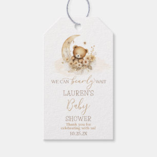 Wir können schon lange auf Babydusche warten Geschenkanhänger