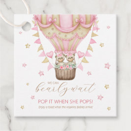 Wir können schon mal mit zwei Mädchen Pop warten,  Geschenkanhänger