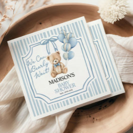 Wir können warten, Baby Shower Serviette