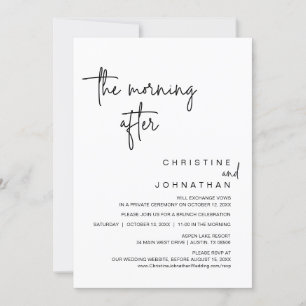 Wir konnten einfach nicht warten, beim Hochzeitses Einladung