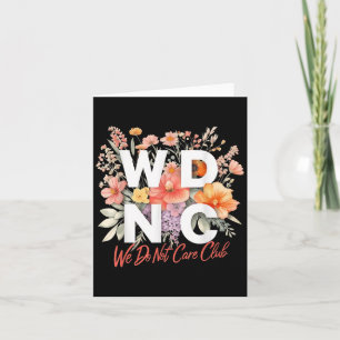 Wir kümmern uns nicht um das Blumendesign des Club Karte