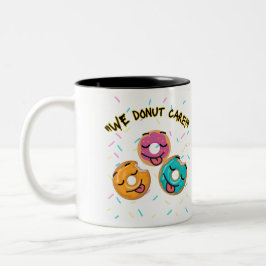 wir kümmern uns zweifarbige tasse