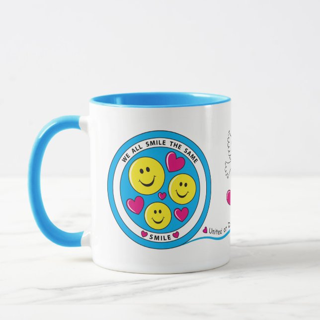 Wir lächeln alle gleich._ tasse (Links)