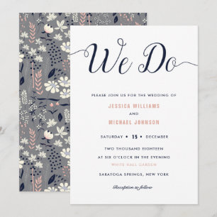 Wir laden Sie zu Blumenhochzeiten ein Einladung