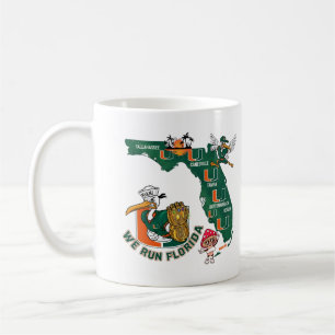 Wir laufen Florida Football Fan Gameday Grafik Kaffeetasse
