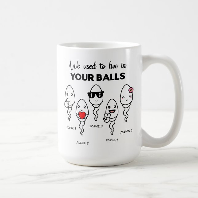 Wir lebten früher in Ihren Ballen, Individuelle Na Kaffeetasse (Rechts)