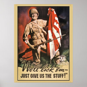 Wir lecken sie amerikanische Propaganda des Poster