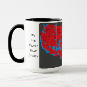 Wir Leute haben gesprochen 2024 Wahlkarte Kaffee T Tasse