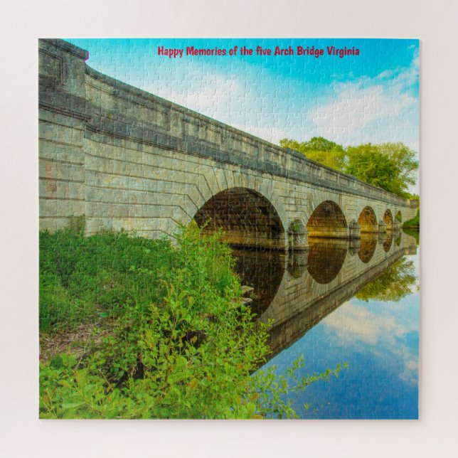 Wir Liebe 5 Arch Bridge Virginia Jigsaw Puzzle (Vertikal)