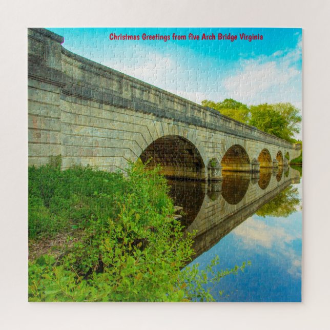 Wir Liebe 5 Arch Bridge Virginia Jigsaw Puzzle (Vertikal)
