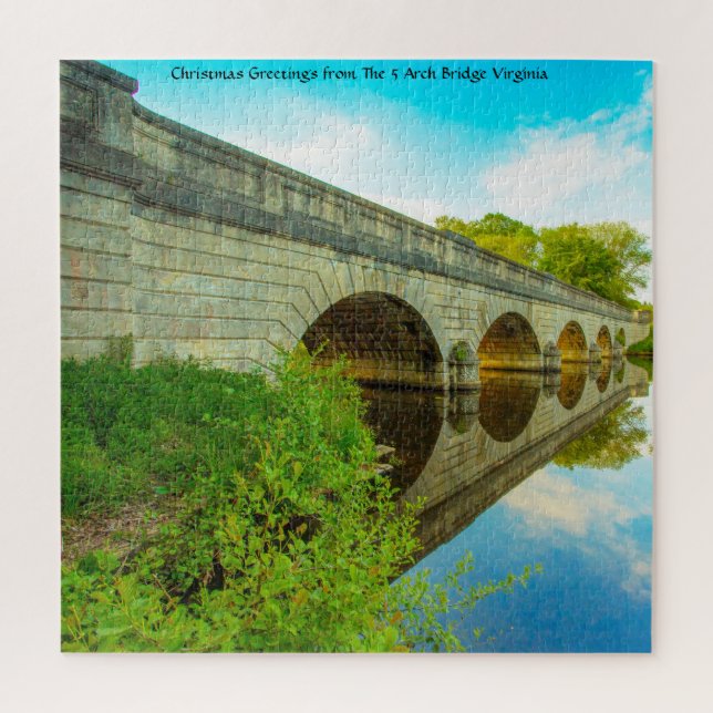 Wir Liebe 5 Arch Bridge Virginia Jigsaw Puzzle (Vertikal)