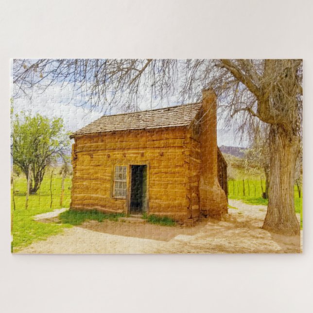 Wir Liebe Alte Hütten in Utah Jigsaw Puzzle (Horizontal)