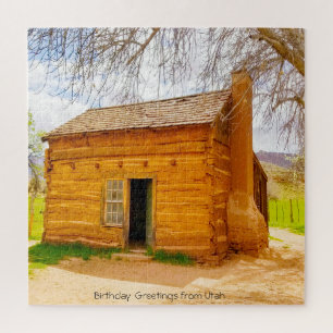 Wir Liebe Alte Hütten in Utah Jigsaw Puzzle