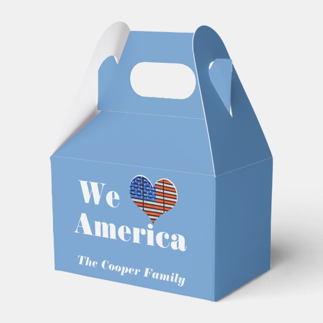 Wir Liebe Amerika Geschenkschachtel (Vorderseite)
