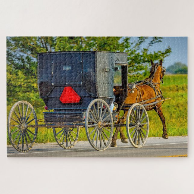Wir Liebe Amish Carraiges in Iowa. (Horizontal)