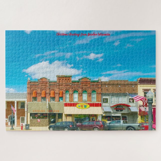 Wir Liebe Baraboo Wisconsin. Jigsaw Puzzle (Horizontal)