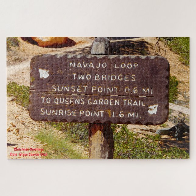 Wir Liebe Bryce Canyon Utah Jigsaw Puzzle (Horizontal)